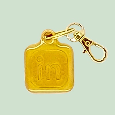 NFC Брелок LinkedIn однокольоровий з покриттям преміум