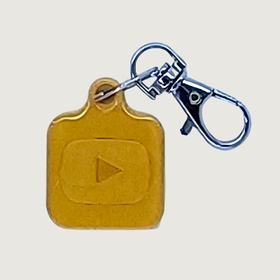NFC Брелок YouTube однокольоровий з покриттям преміум